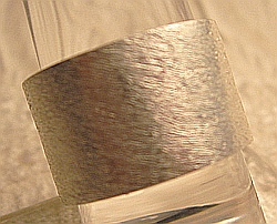 Anello fascia Argento satinato 