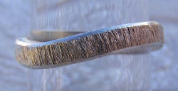  Anello fascia in Argento satinato 