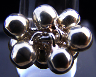  Anelli in Argento con palline mobili