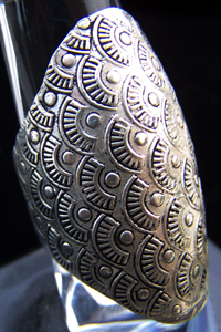  Anello Argento lavorato 