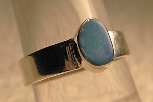 Anello Argento e Opale australiano 