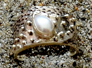Anello Argento e Perla delle Filippine