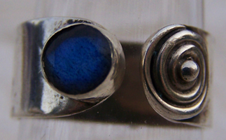  Anello Argento e Labradorite 