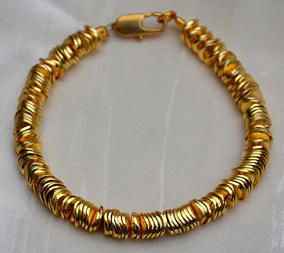  Bracciale in Argento placcato Oro