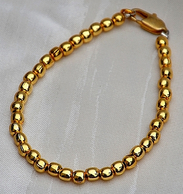  Bracciale in Argento placcato Oro