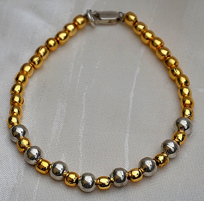  Bracciale in Argento e Argento placcato Oro