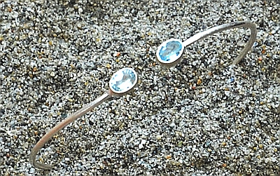 Bracciale in Argento e Acquamarina