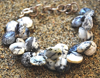 Bracciale in Argento e Opale Dendritico