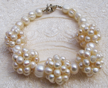 Bracciale in Argento e Perle