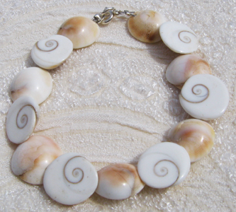 Bracciale in Argento e Occhio di S.Lucia (Shiva Eye)