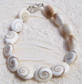 Bracciale in Argento e Occhio di S.Lucia (Shiva Eye)