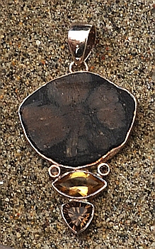 Ciondolo Argento e Chiastolite