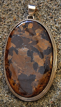 Ciondolo In Argento e Bronzite