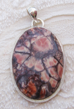 Ciondolo Argento e Diaspro muschiato