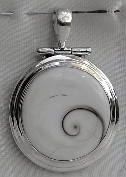 Ciondolo in Argento e Occhio di Santa Lucia (Shiva Eye)