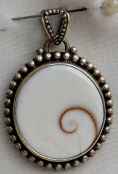 Ciondolo in Argento e Occhio di Santa Lucia (Shiva Eye)