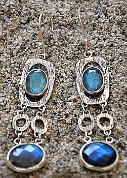 Orecchini Argento e Labradorite