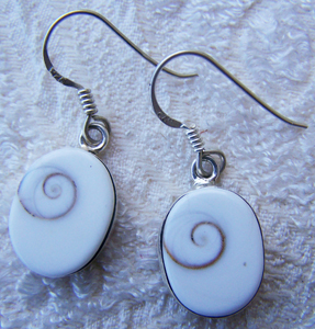  Orecchini in Argento e Occhio di Santa Lucia (Shiva Eye)