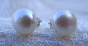  Orecchini in Argento e Perla naturale piccola